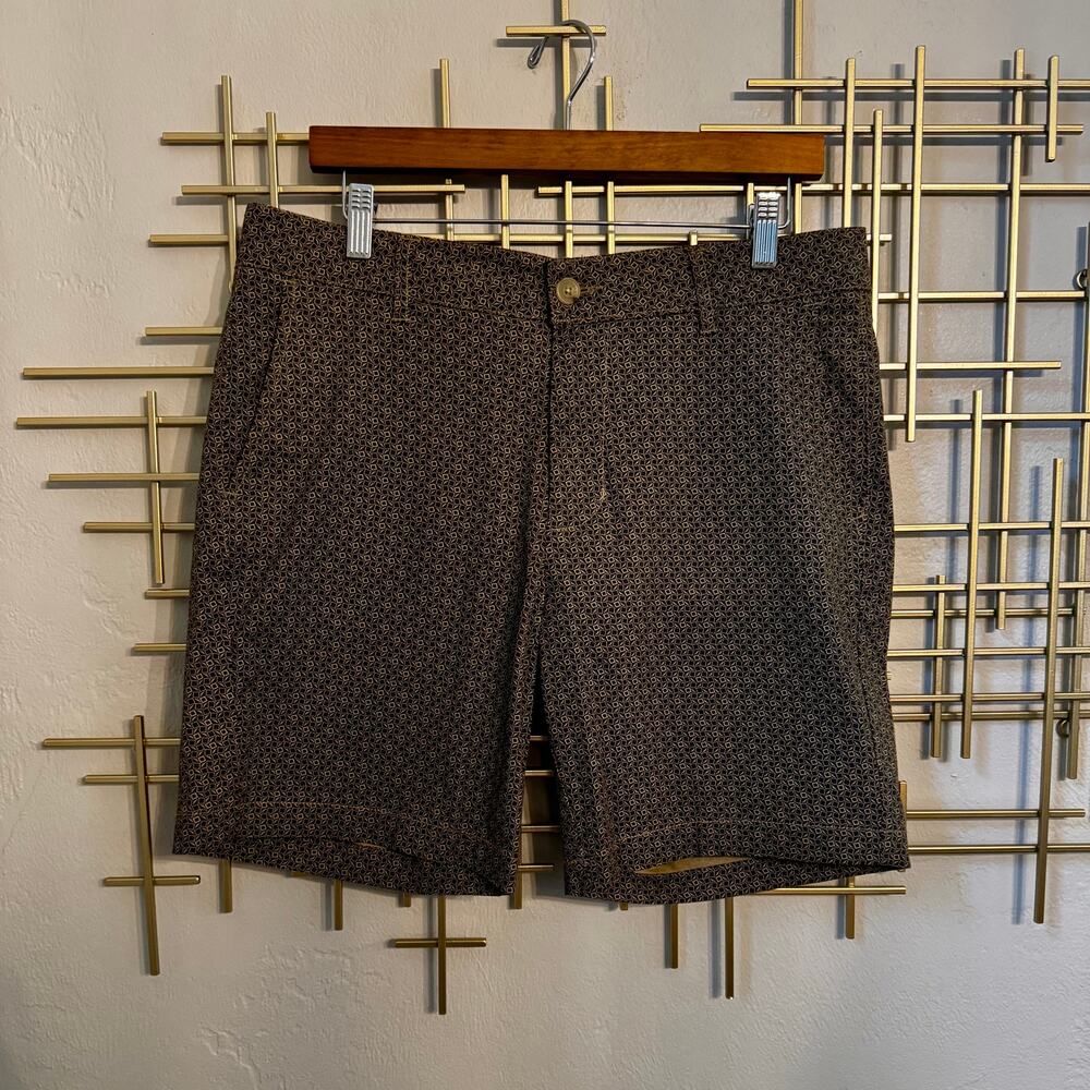 Ben Sherman Stretch Geometric Print Chino Shorts 32W
